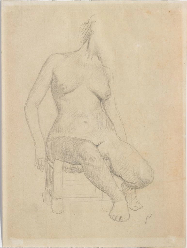 Félix Vallotton - 261, Nudo seduto